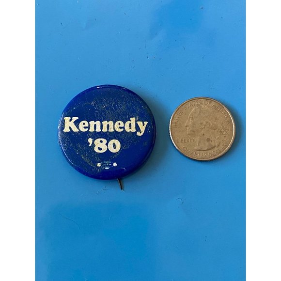 Kennedy '80 Pin Ted Kennedy 1980 Political Campaign Button Pin President RARE - Picture 2 of 3